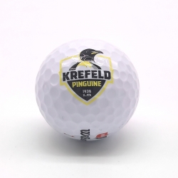 Krefeld Pinguine - Golfball - Logo - Weiß