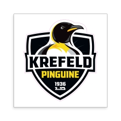 Krefeld Pinguine - Aufkleber 70mm - Logo - Schwarz